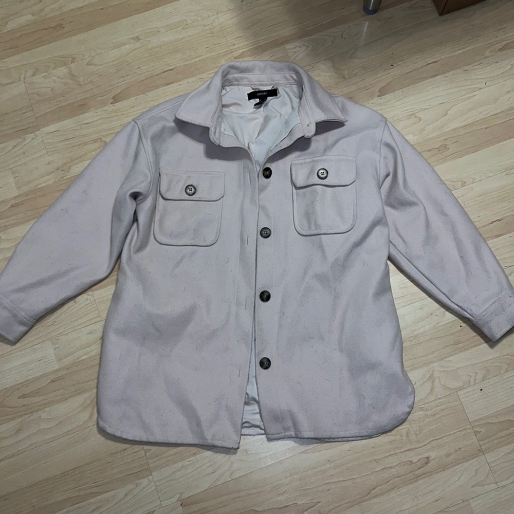 Oversized fleece jacket